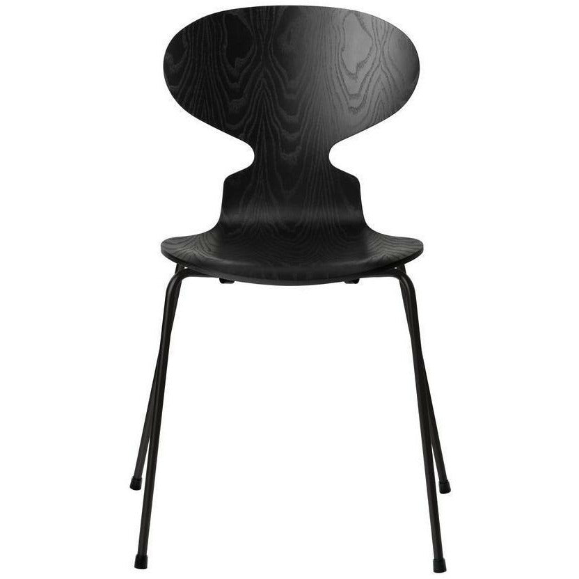 弗里茨·汉森蚂蚁椅染灰黑壳，黑色基地