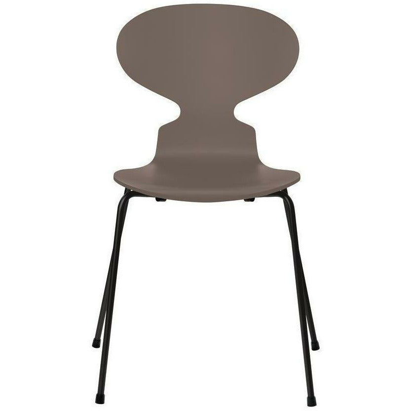 弗里茨·汉森蚂蚁椅漆深粘土碗，黑色底座