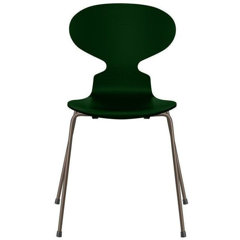 弗里茨·汉森蚂蚁椅漆的常绿碗，棕色青铜底座