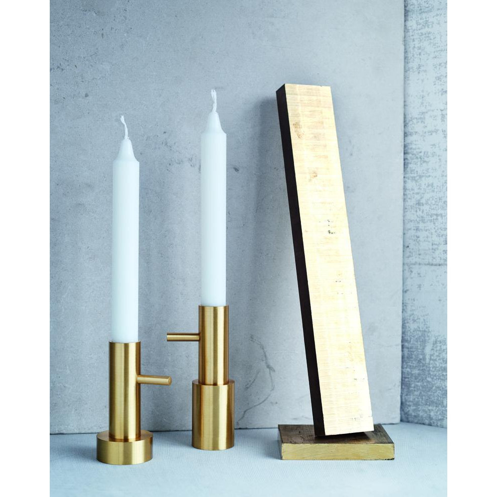 Fritz Hansen Candleholder Single #1, Brass