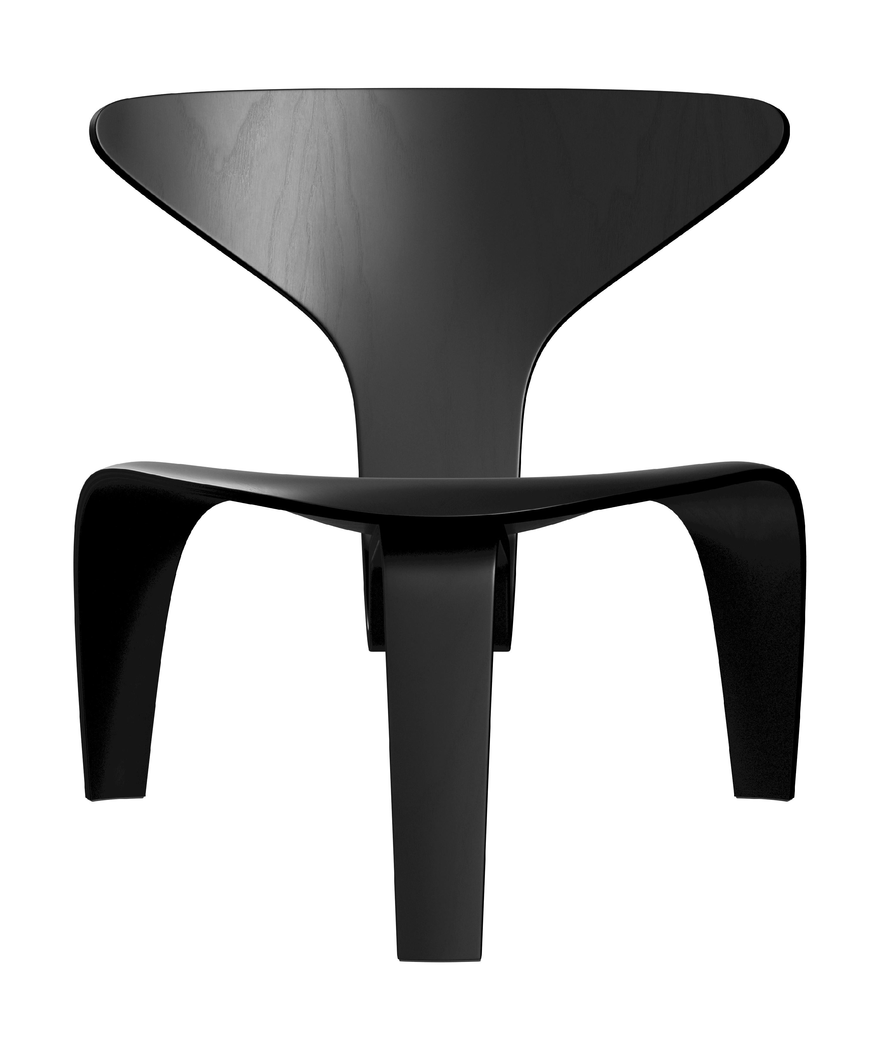 Fritz Hansen PK0 Een lounge stoel, zwart