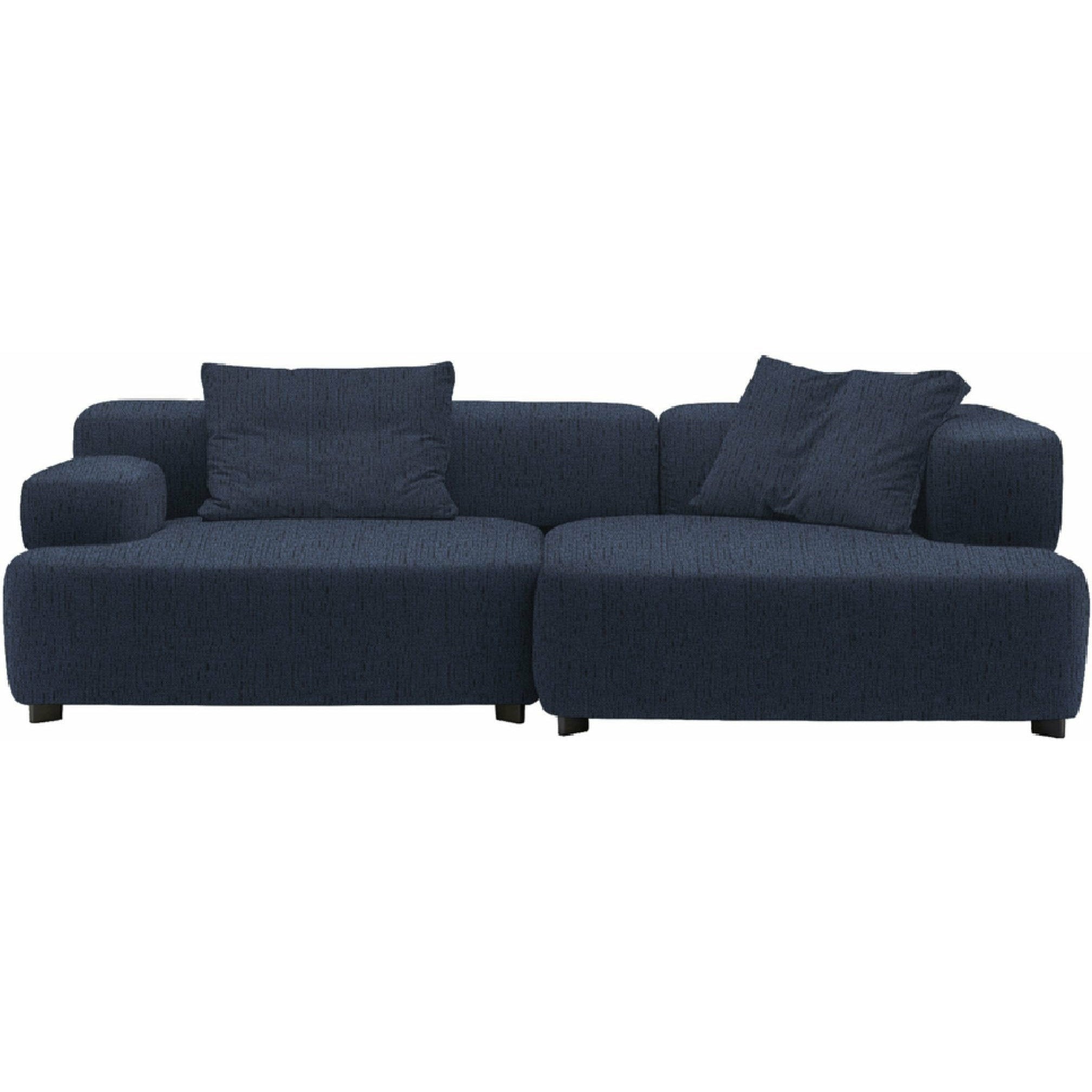 Fritz Hansen PL240 3 Alphabet 2 Seater Sofa Christianshavn, azul