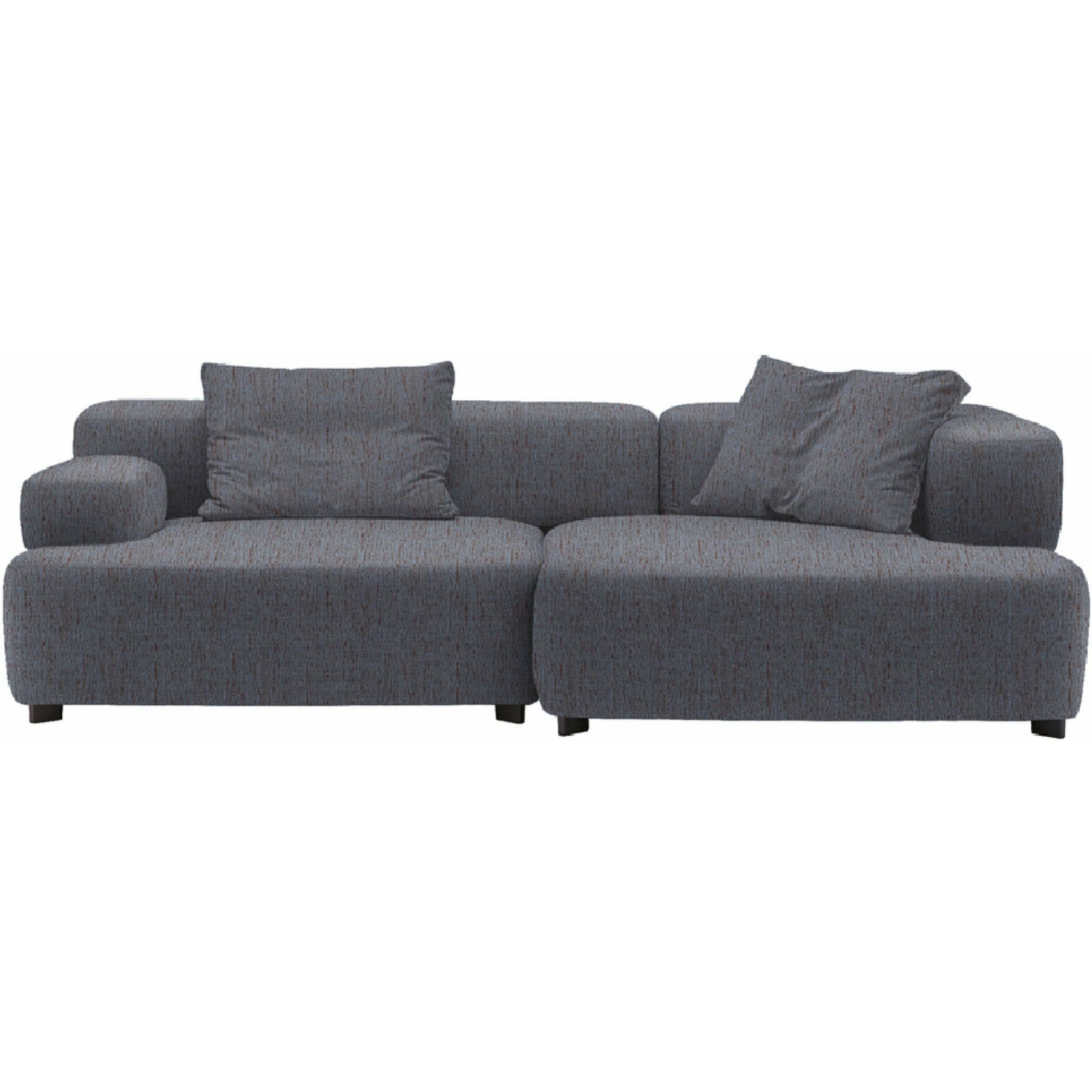 Fritz Hansen PL240 3 Alphabet 2 Seater Sofa Christianshavn, naranja/azul