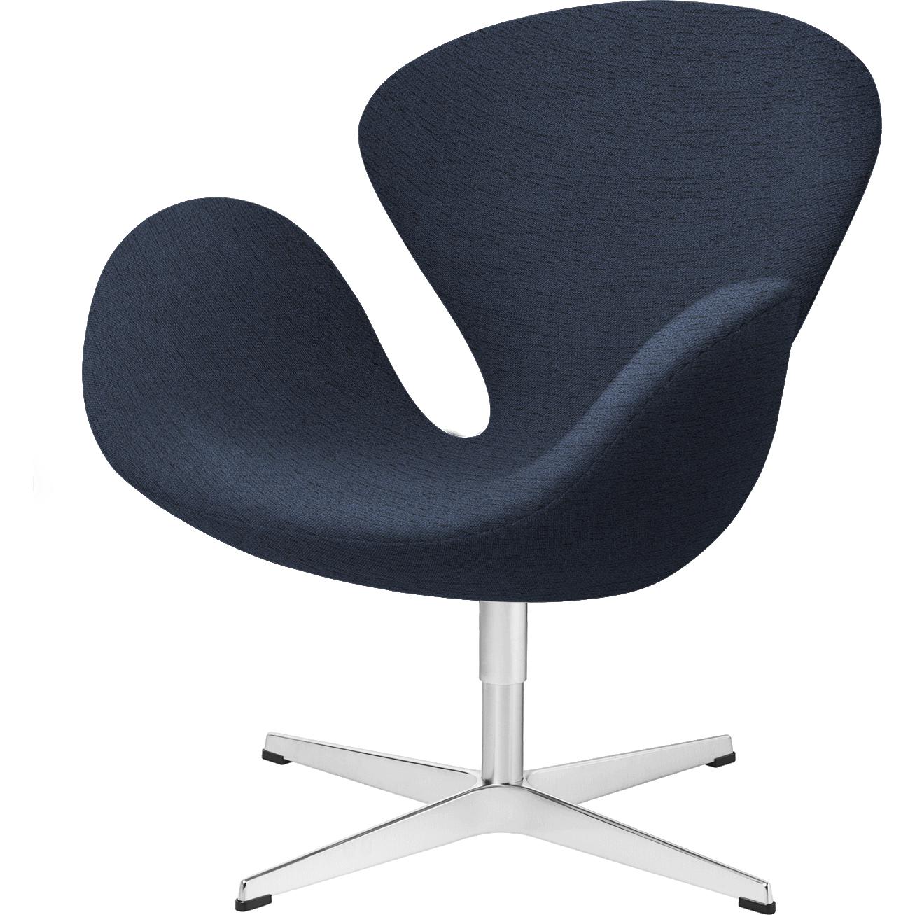 Fritz Hansen Swan Lounge Chair Tyg, Fritz Hansen Blå