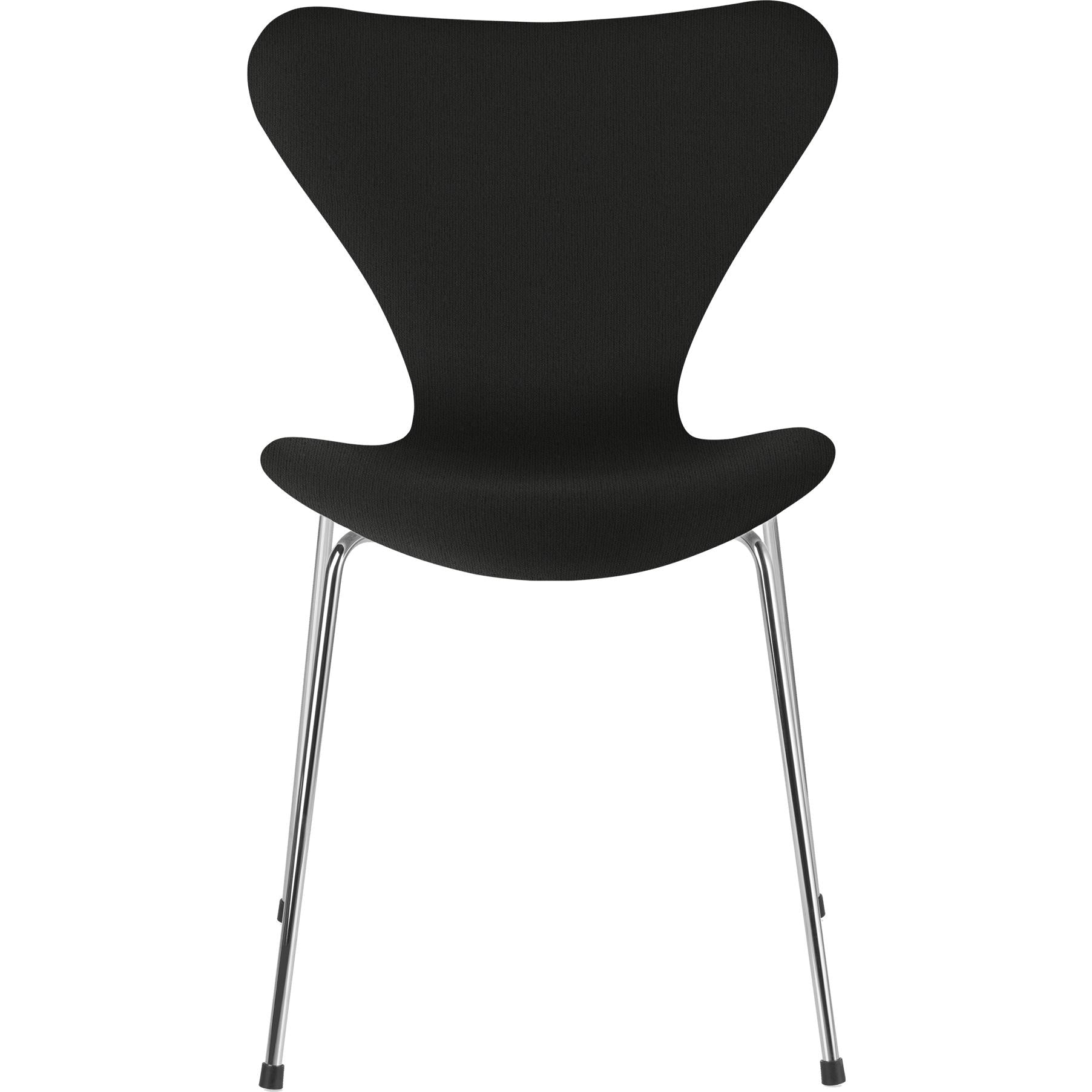 Fritz Hansen Series 7 Stol full møbeltrekk Stoff ChristianShavn, Black Uni