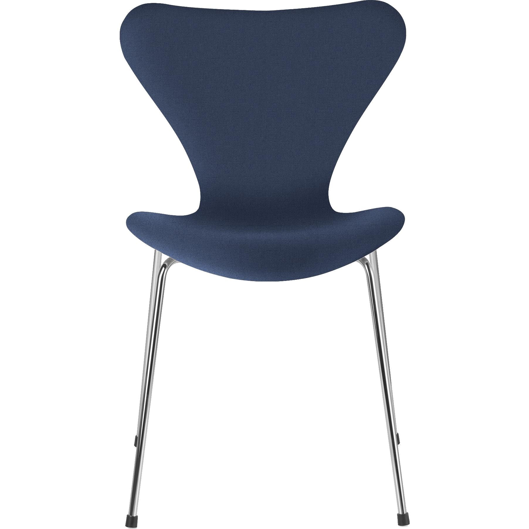 Fritz Hansen Series 7 Stol full møbeltrekk Stoff ChristianShavn, Blue Uni