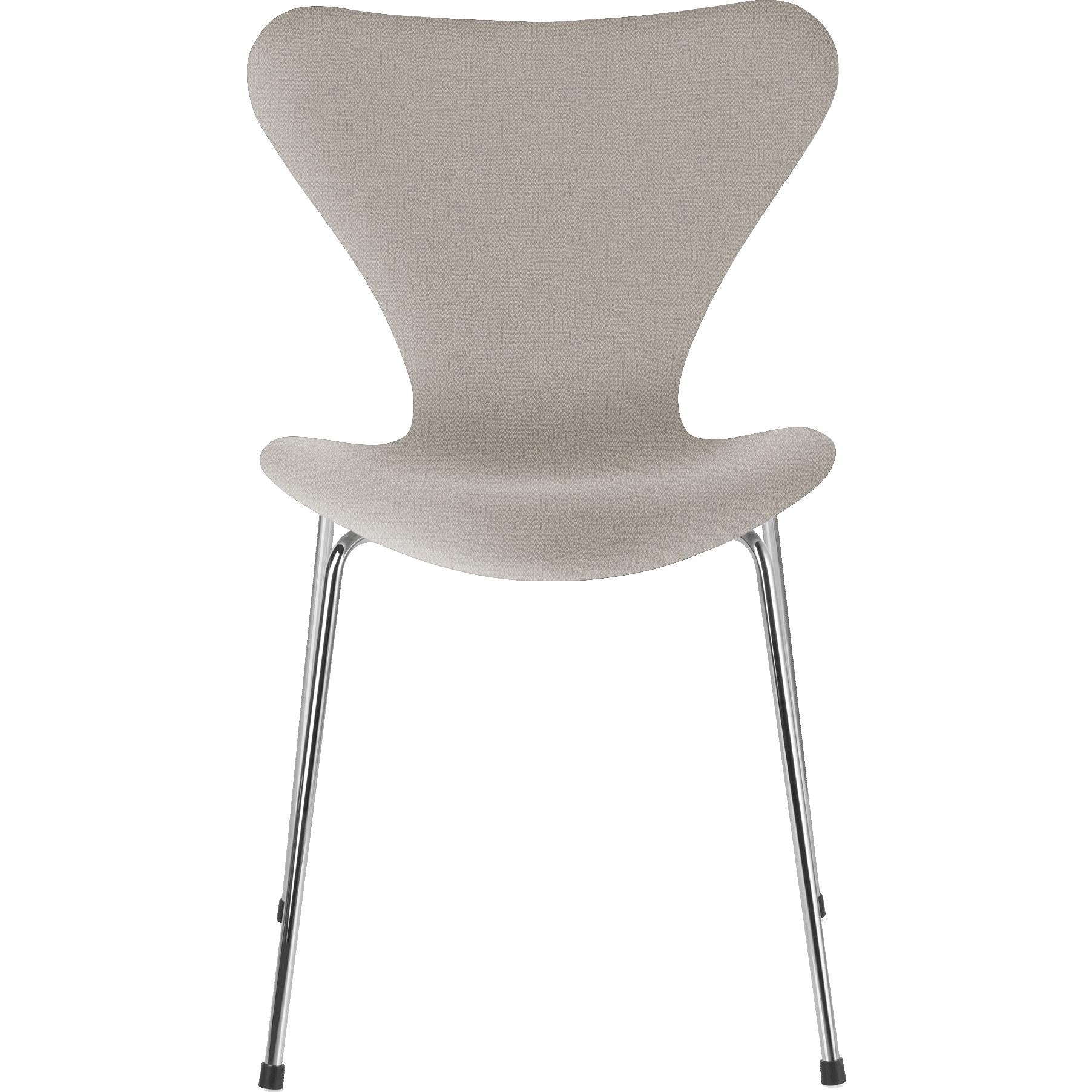 Fritz Hansen Serie 7 stoel Volledige bekledingstof Fabric Christianshavn, Light Beige