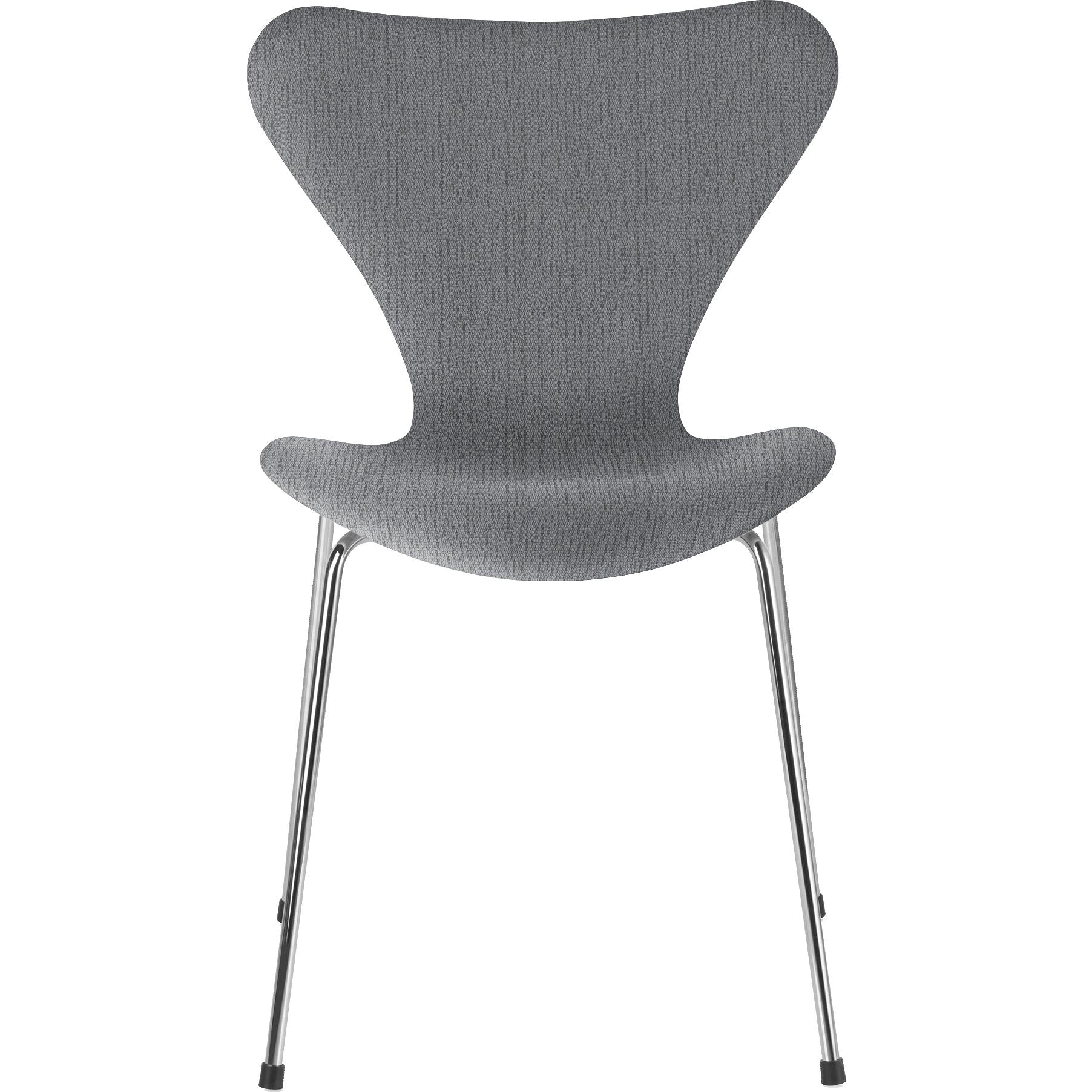 Fritz Hansen Series 7 sedia in tessuto completo per tappezzeria Christianshavn, grigio chiaro