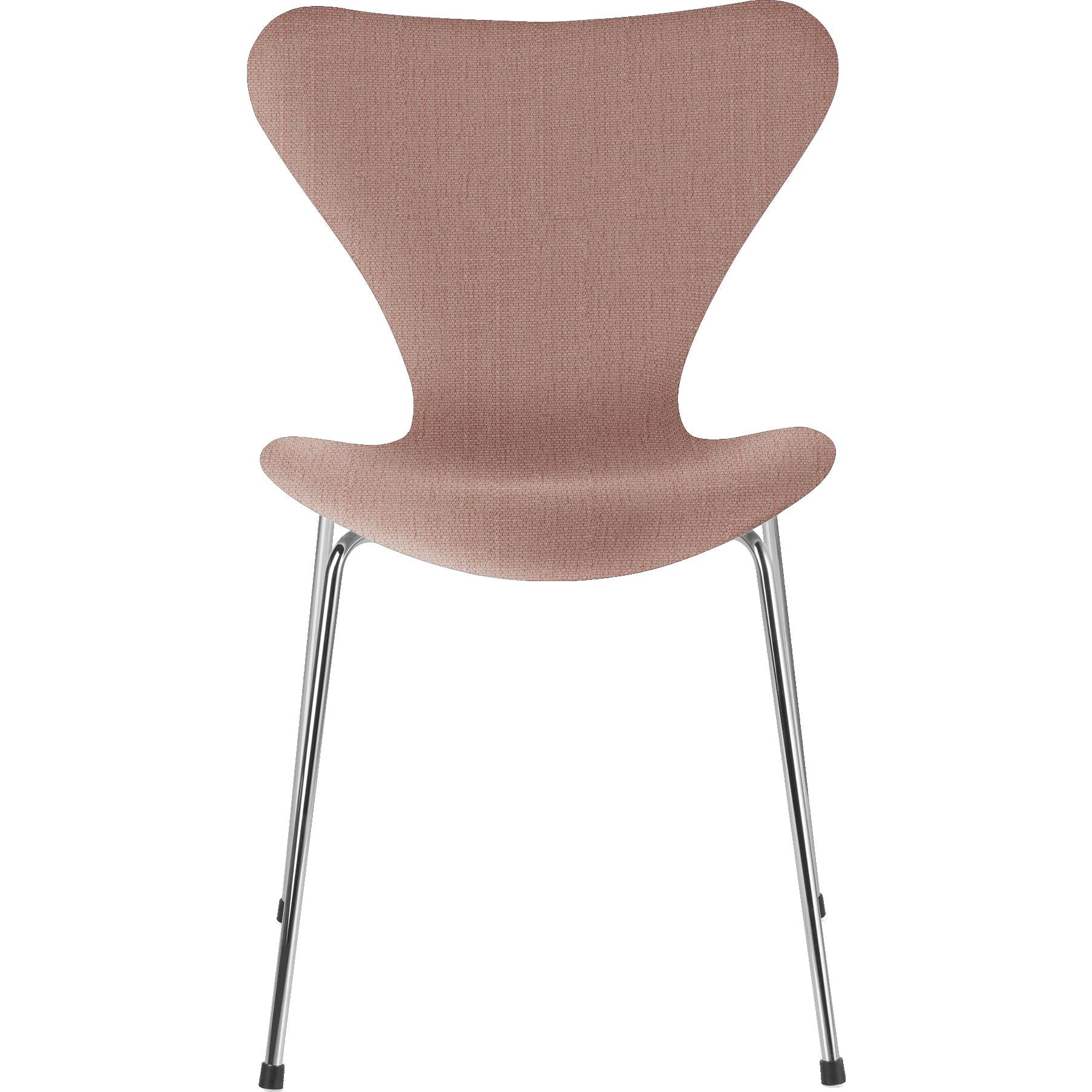 Fritz Hansen Series 7 Silla de tapicería completa Fabrica Christianshavn, naranja/rojo