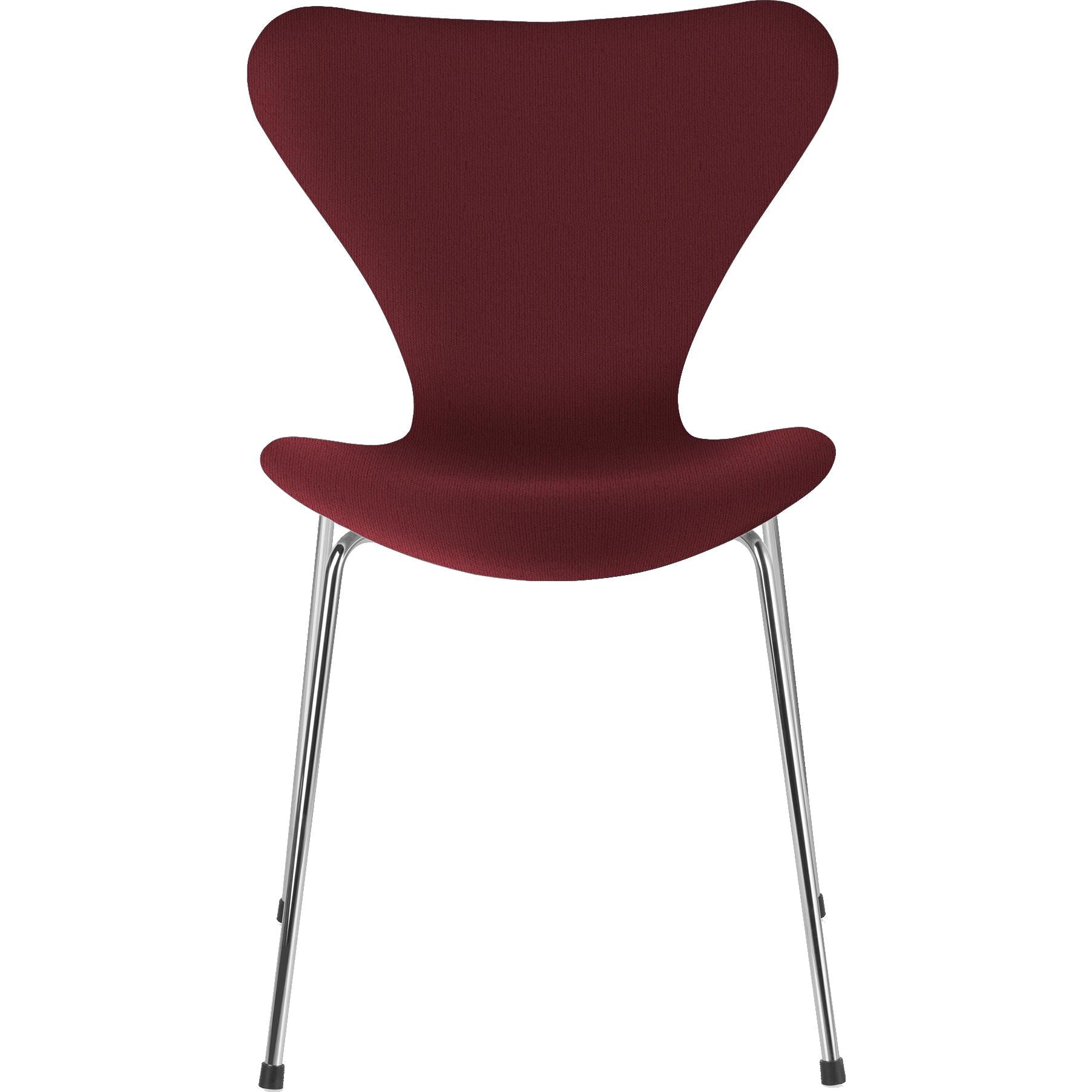 Fritz Hansen Série 7 chaise complète tissu tissu christianhavn, rouge Uni