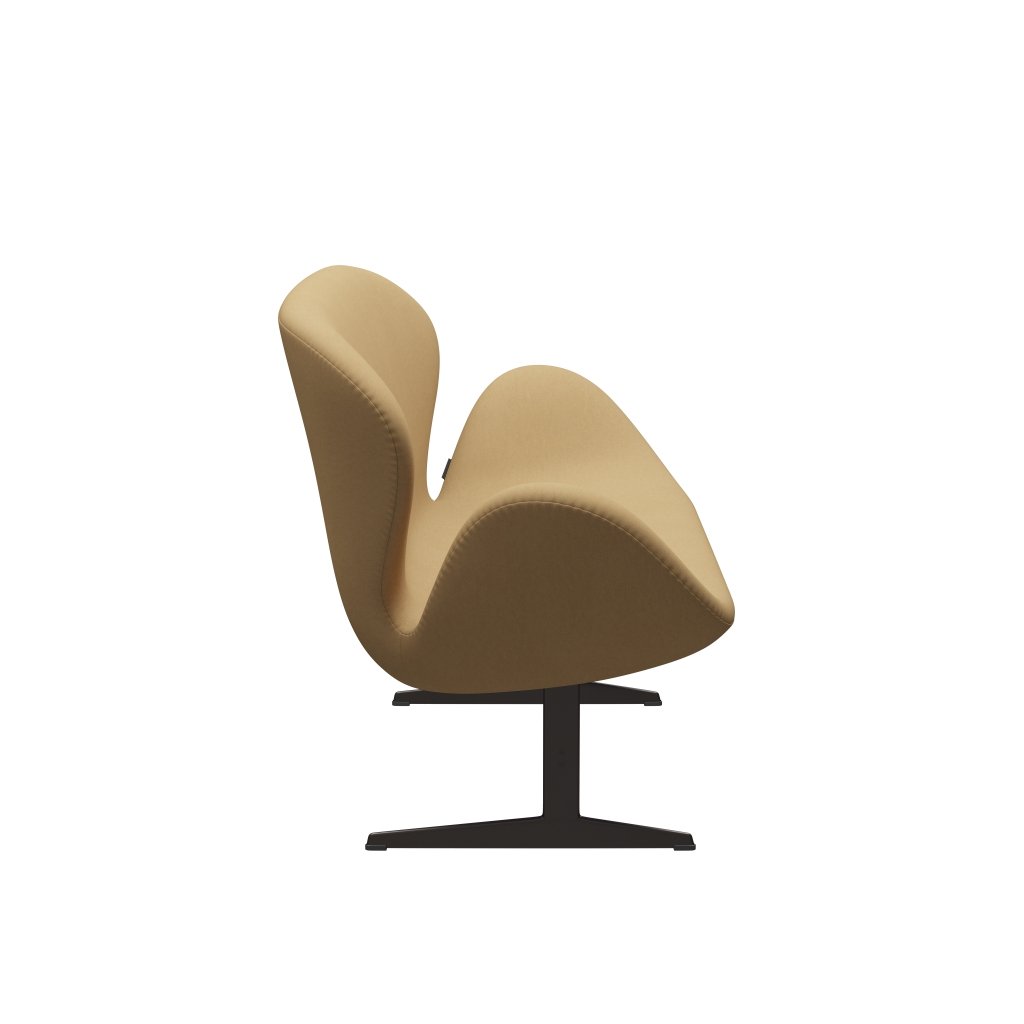 Fritz Hansen Canapé de cygne 2 places, bronze brun / beige confort (00280)