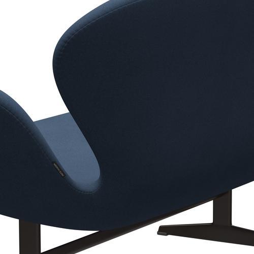 Fritz Hansen SWAN SOFA 2 -sits, brun brons/komfort mörkgrå (09074)