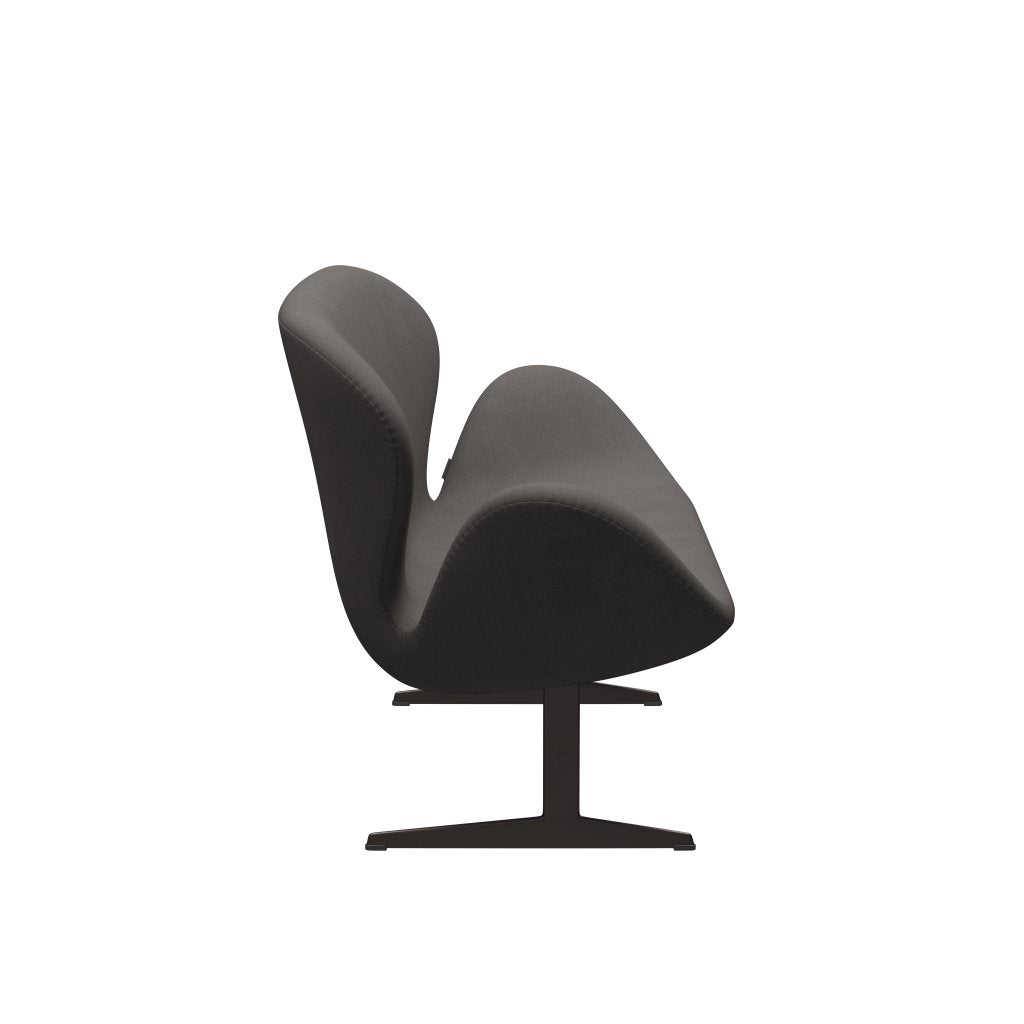 Fritz Hansen Swan divano 2 posti, bronzo marrone/comfort grigio scuro (60008)