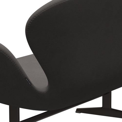 Fritz Hansen Swan Sofa 2 -zits, bruin brons/comfort donkergrijs (60008)