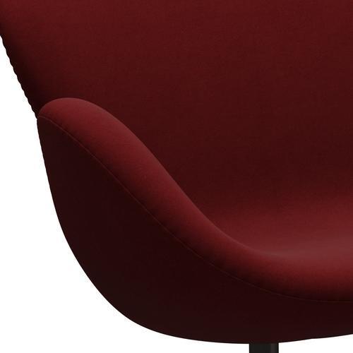 Fritz Hansen Swan Sofa 2 plazas, bronce marrón/comodidad rojo oscuro (01153)