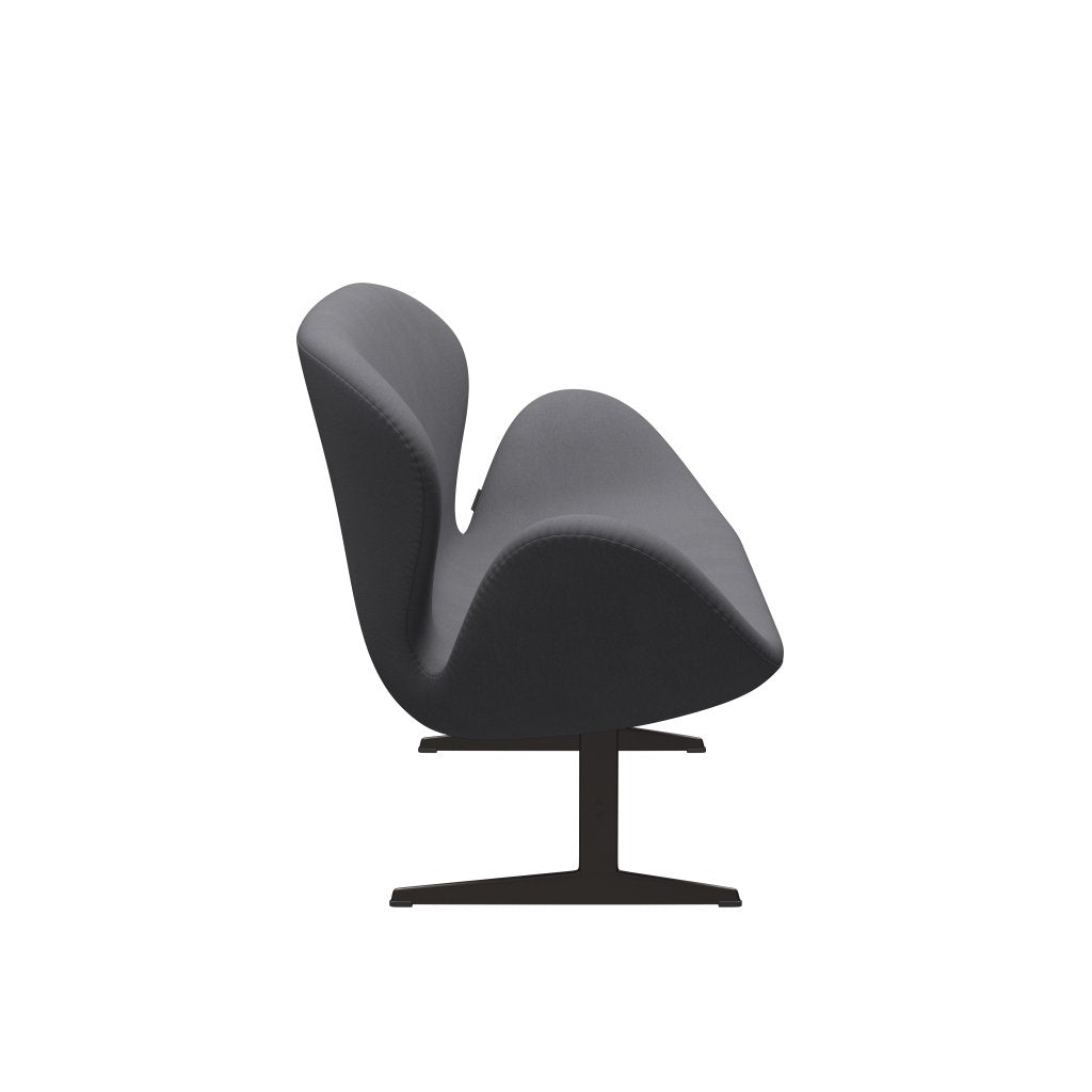 Fritz Hansen Swan Sofá 2 plazas, bronce marrón/comodidad gris (01012)