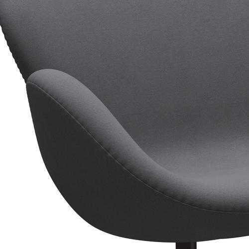 Fritz Hansen Swan Sofá 2 plazas, bronce marrón/comodidad gris (01012)