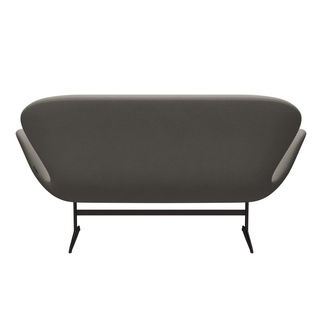 Fritz Hansen Swan Sofa 2 -zits, bruin brons/comfortgrijs (60003)