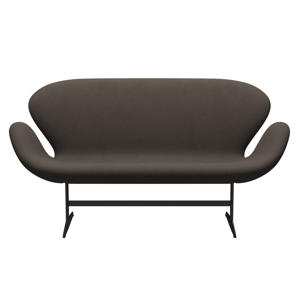 Fritz Hansen Swan Sofa 2 Seater, Brown Bronze/Comfort Grey (61014)