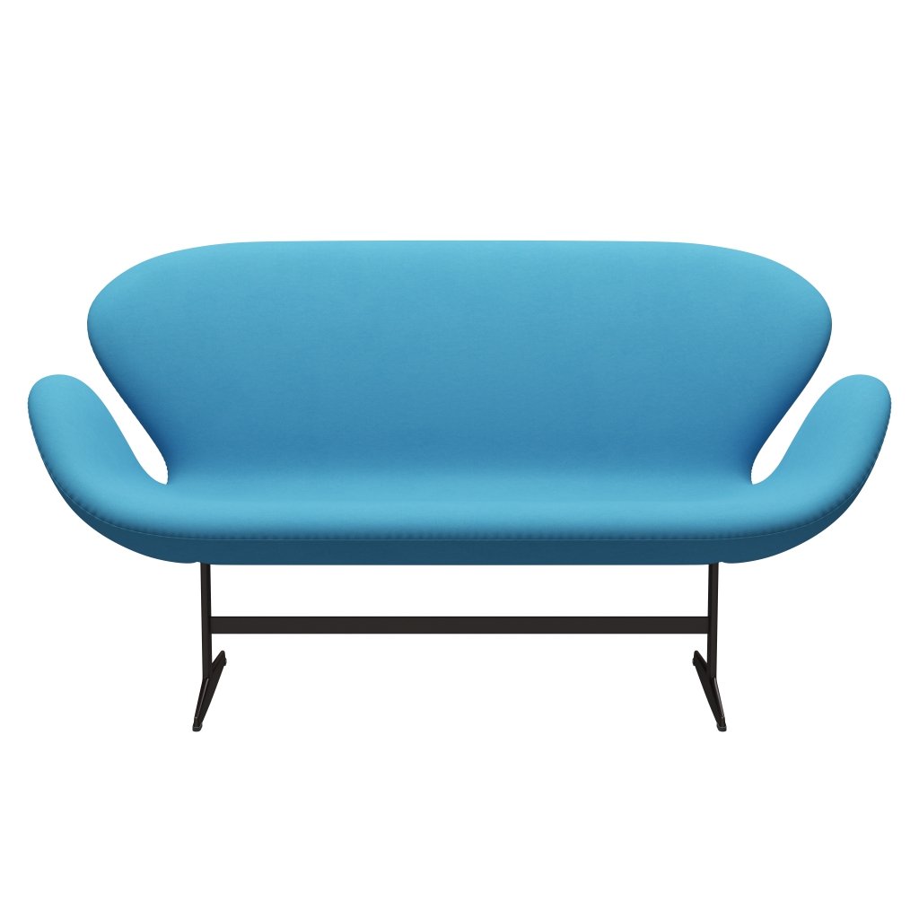 Fritz Hansen Swan divano 2 posti, bronzo marrone/comfort azzurro (66010)