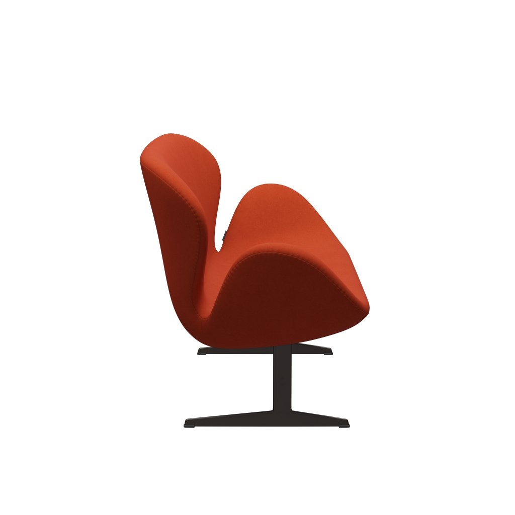 Fritz Hansen Swan Sofa 2 -zits, bruin brons/comfort roest rood (09055)