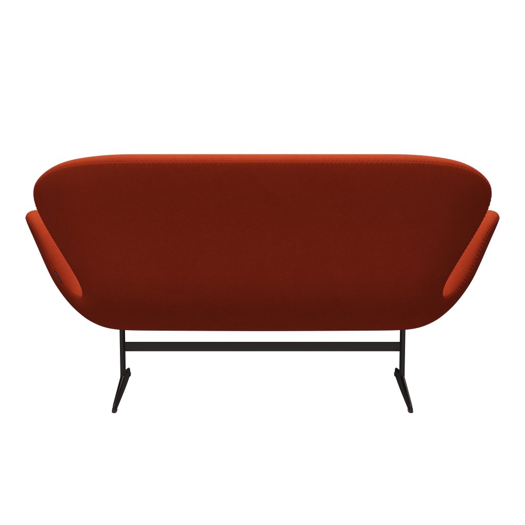 Fritz Hansen SWAN SOFA 2 -sits, brun brons/komfort rost röd (09055)