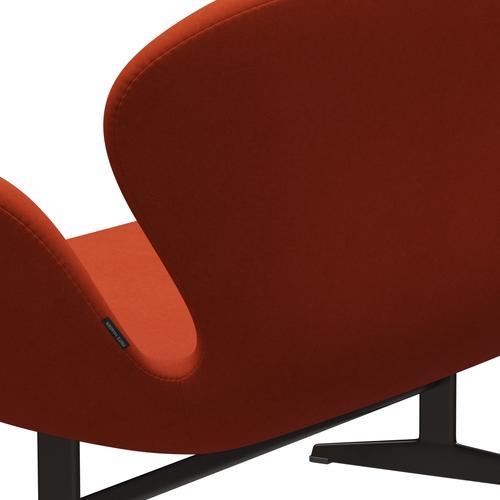 Fritz Hansen Swan Sofa 2 -zits, bruin brons/comfort roest rood (09055)