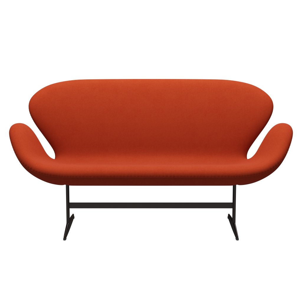 Fritz Hansen Swan Sofa 2 Sitzer, Braun Bronze/Komfort Rostrot (09055)