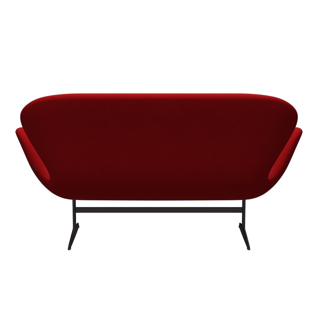 Fritz Hansen Swan Sofa 2 -sits, brun brons/komfortröd (01414)