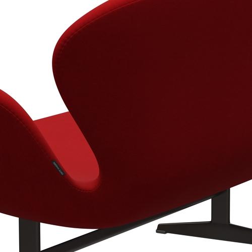 Fritz Hansen Swan Sofa 2 -zits, bruin brons/comfortrijk rood (01414)