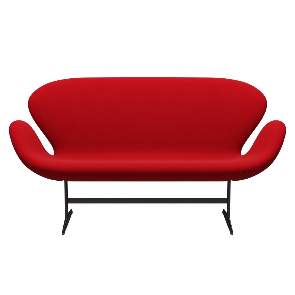 Fritz Hansen Swan Sofa 2 -zits, bruin brons/comfortrijk rood (64013)