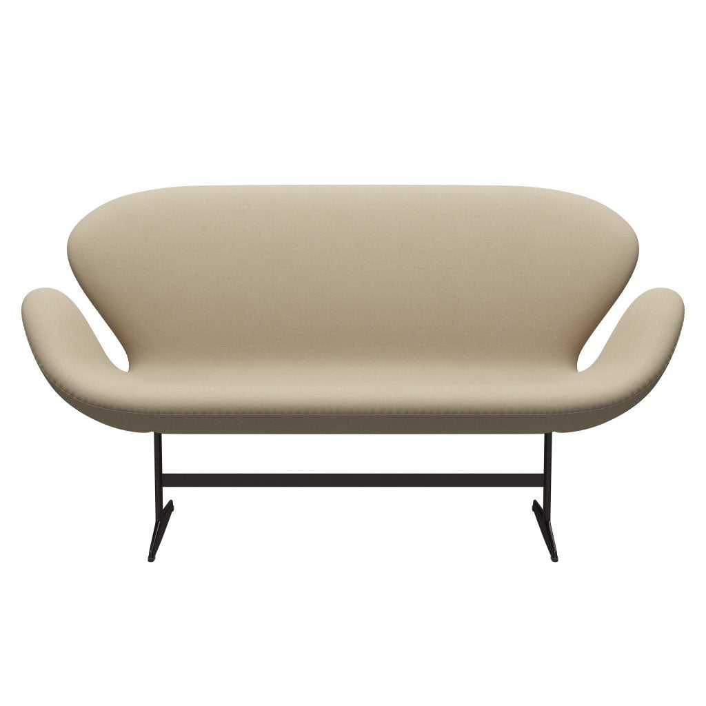 Fritz Hansen Swan Sofa 2 seters, brun bronse/komfort sandlys (61002)