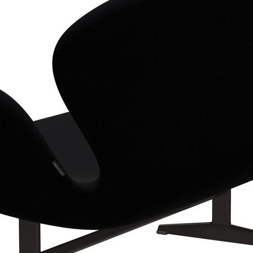 Fritz Hansen Swan divano 2 posti, bronzo marrone/comfort nero (00050)