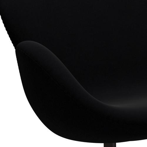 Fritz Hansen Swan Sofa 2-Sitzer, Braun Bronze/Komfort Schwarz (00050)