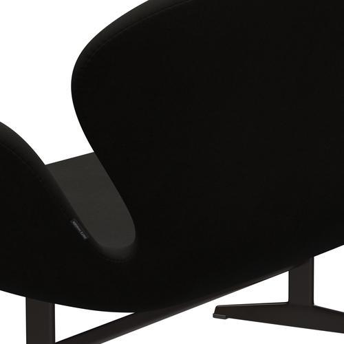 Fritz Hansen Swan divano 2 posti, bronzo marrone/comfort nero (61013)