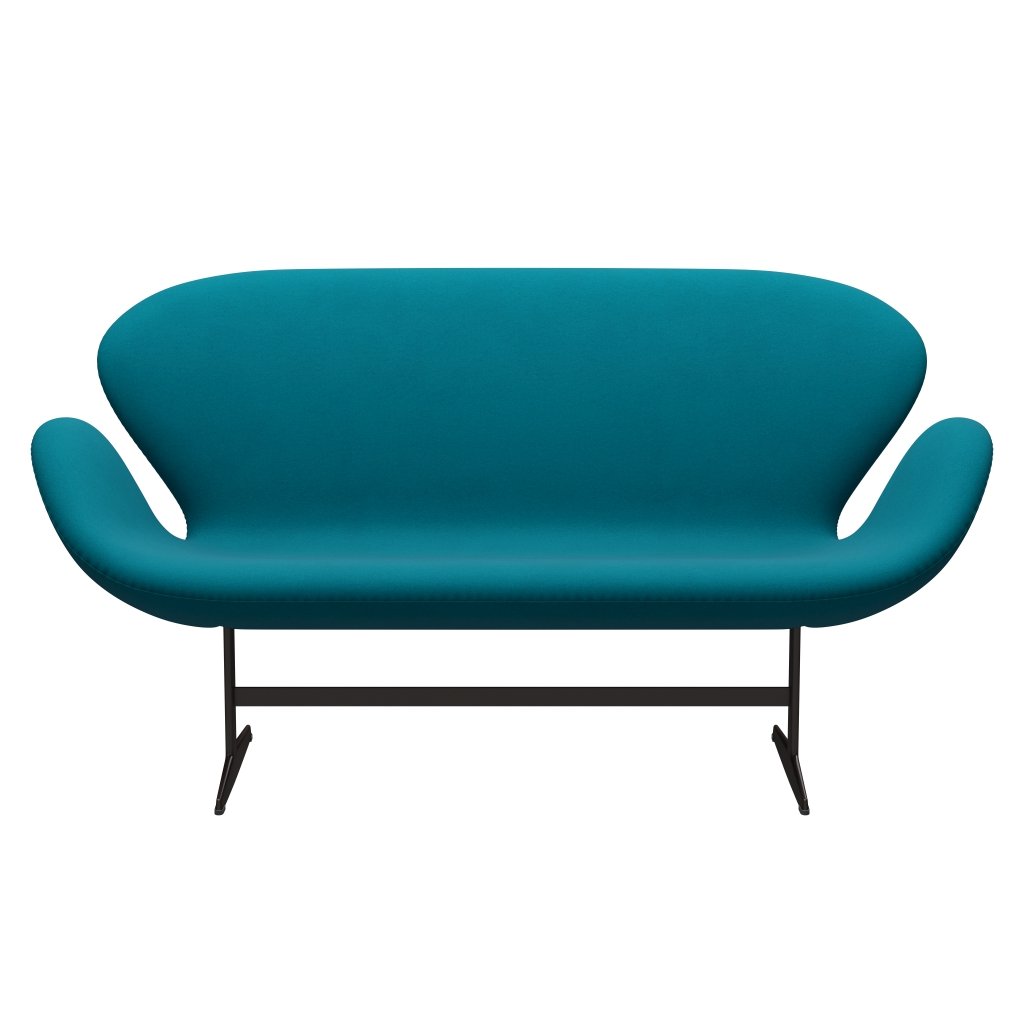 Fritz Hansen Swan Sofa 2 -zits, bruine bronzen/comfort turquoise (67002)