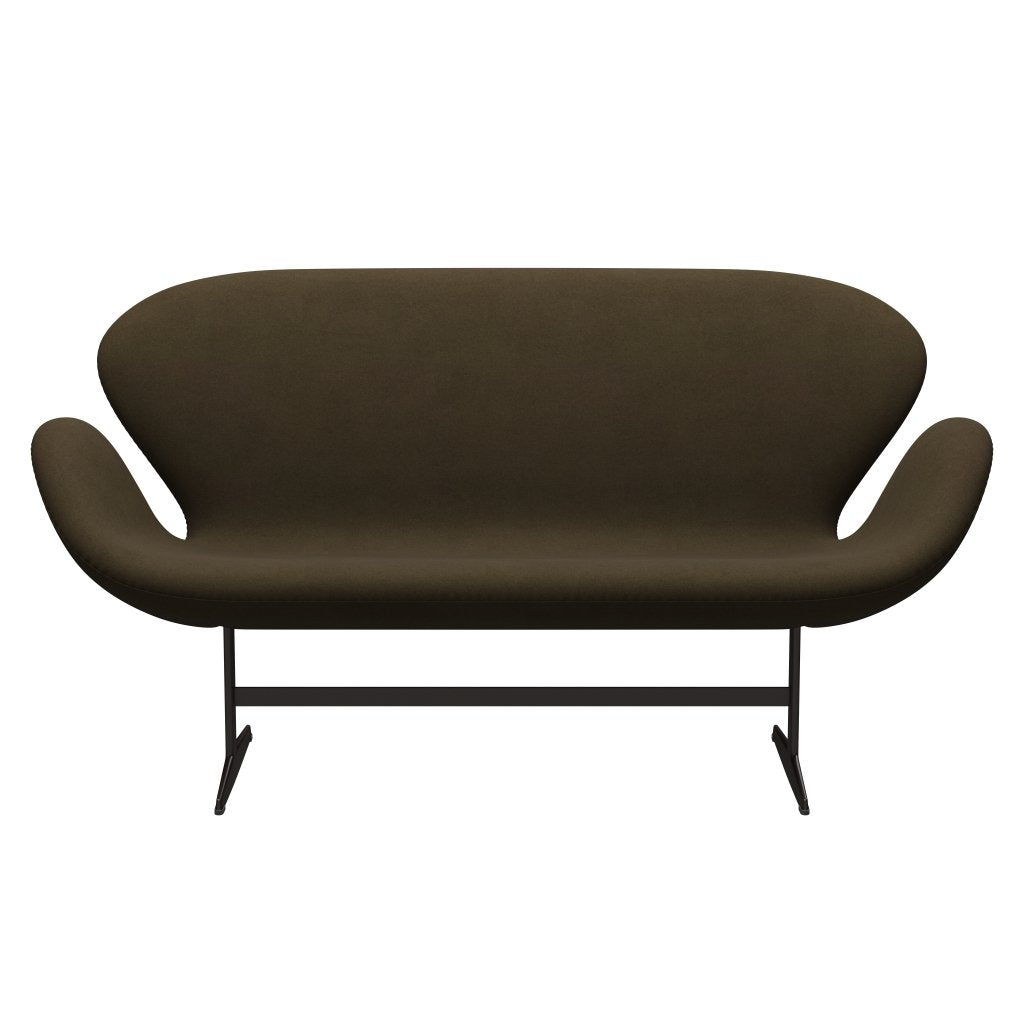 Fritz Hansen Swan Sofa 2 Seater, Bronce marrón/Divina Brown (984)