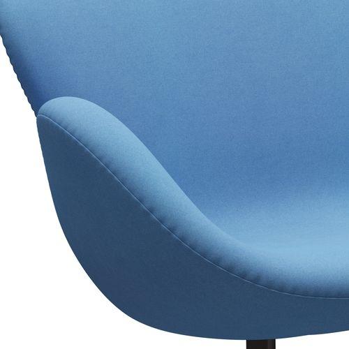 Fritz Hansen Swan Sofa 2 -zits, bruin brons/divina lichtblauw (712)