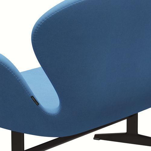 Fritz Hansen Swan Sofa 2 -sæder, brun bronze/Divina Light Blue (712)