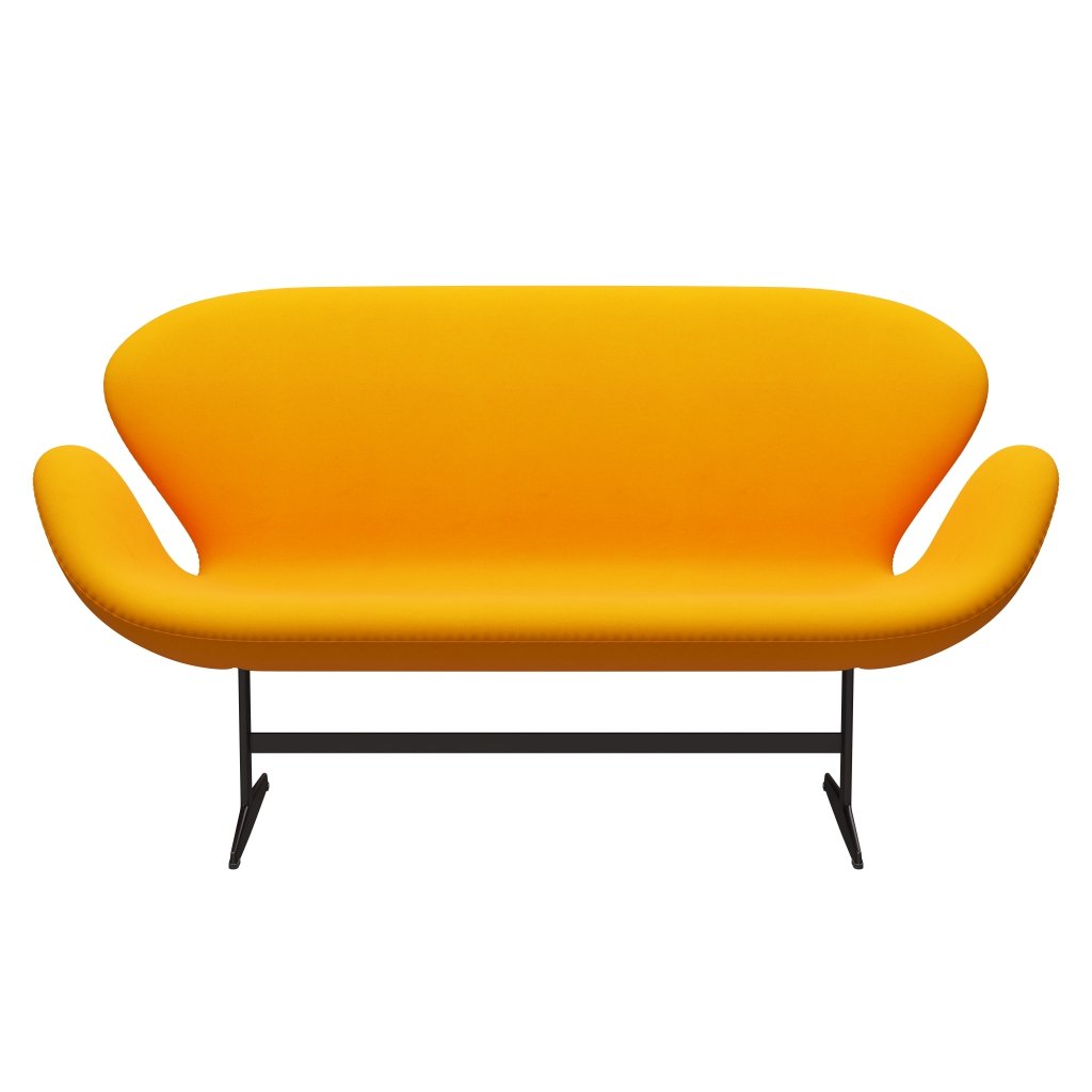 Fritz Hansen Swan Sofa 2 Seater, Brown Bronze/Divina Orange (426)