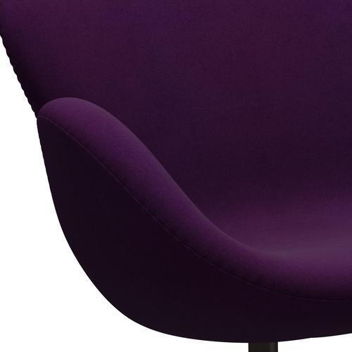 Fritz Hansen Swan Sofa 2-Sitzer, Braun Bronze/Divina Violett (696)