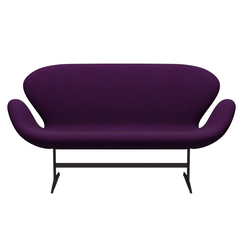 Fritz Hansen Swan Sofa 2座位，棕色青铜/Divina Violet（696）