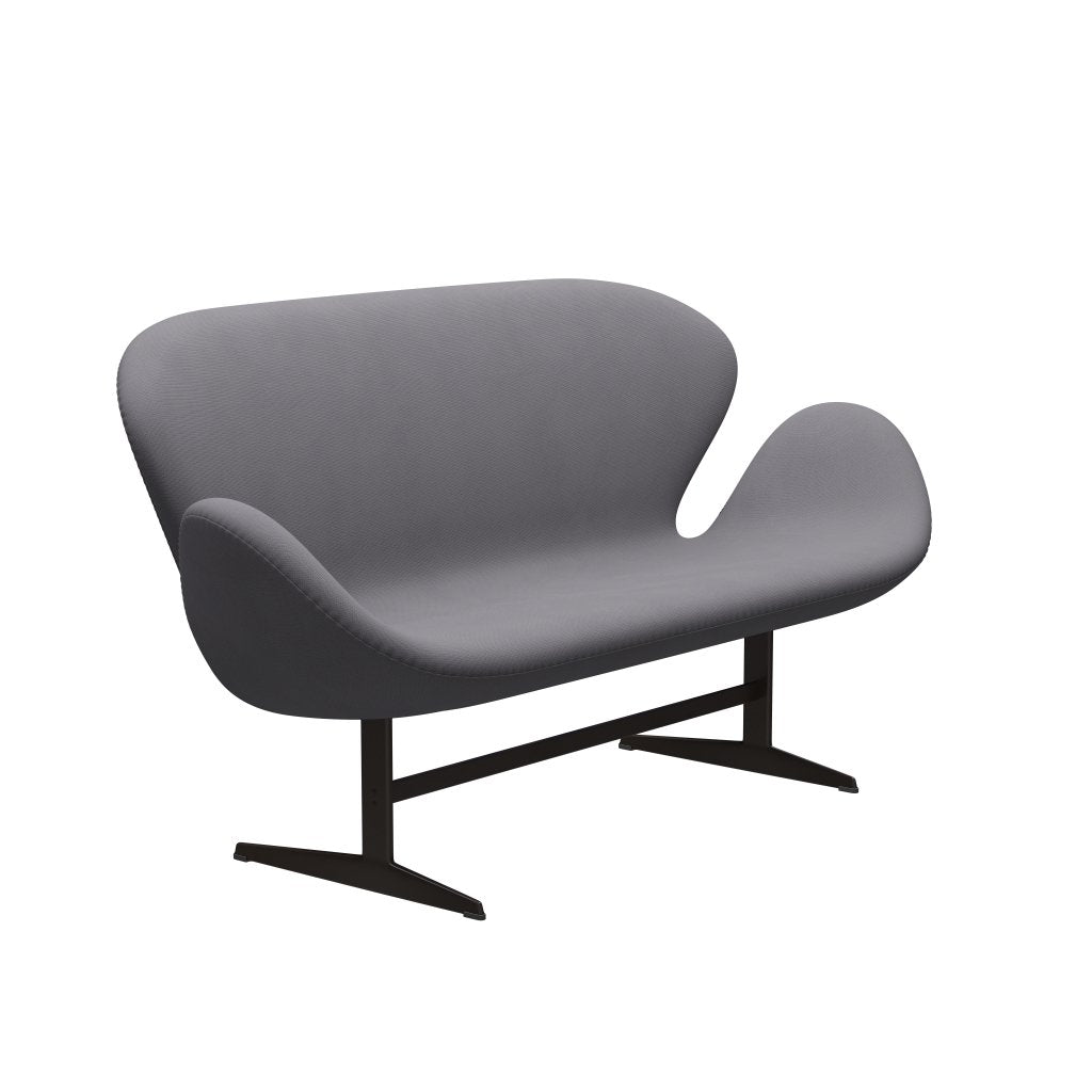 Fritz Hansen Swan Sofa 2-Sitzer, Braun Bronze/Fame Grau (60078)