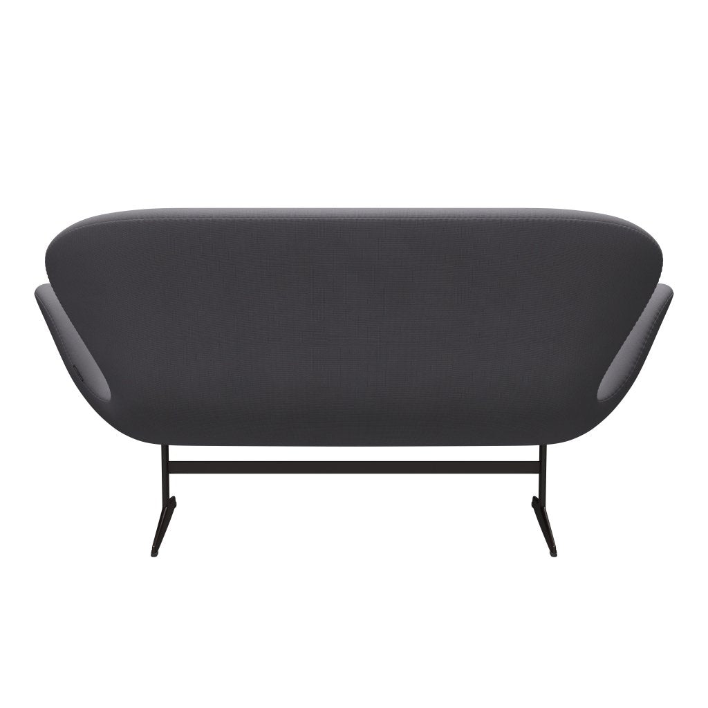 Fritz Hansen Swan Sofa 2-Sitzer, Braun Bronze/Fame Grau (60078)