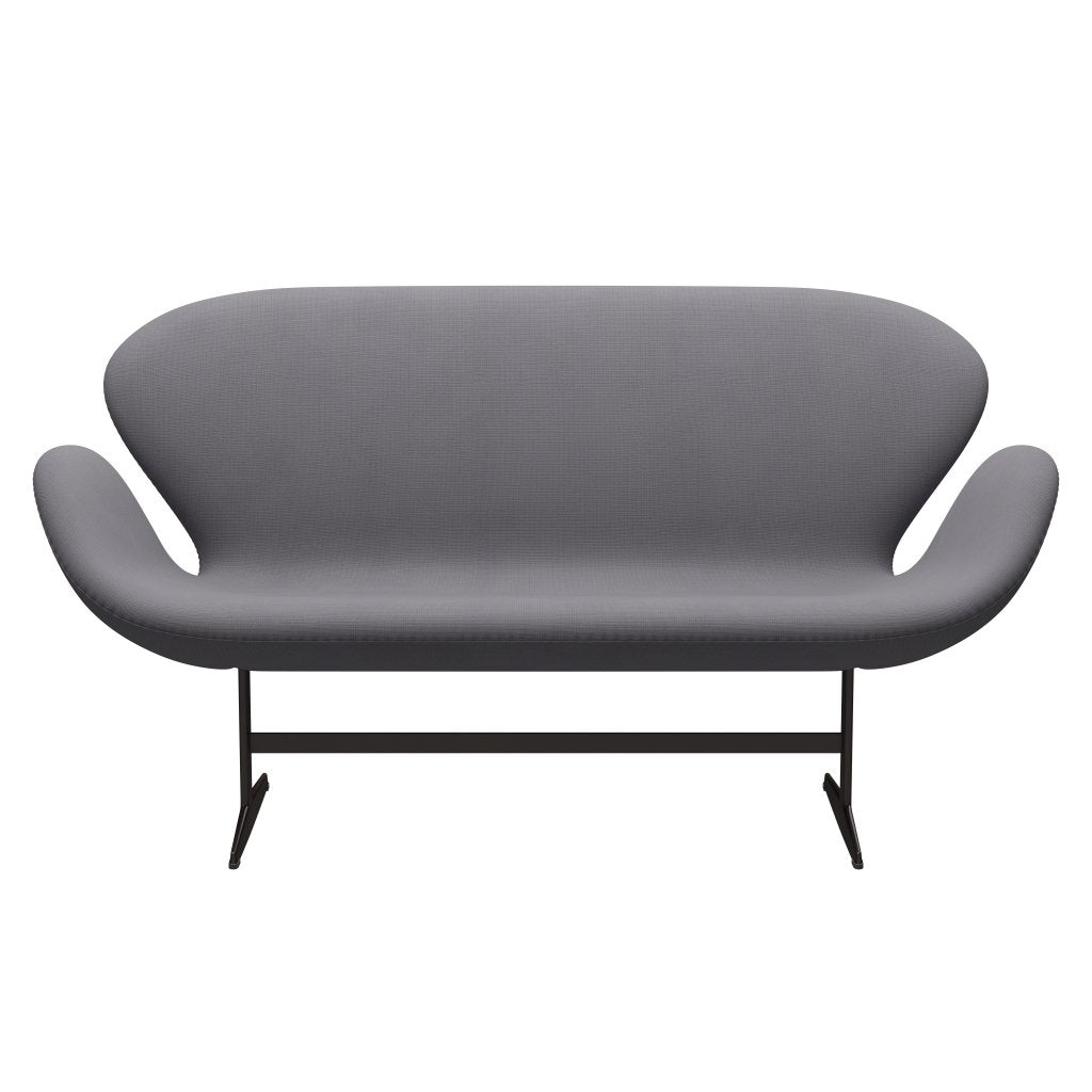 Fritz Hansen Swan Sofa 2 plazas, bronce marrón/fama gris (60078)