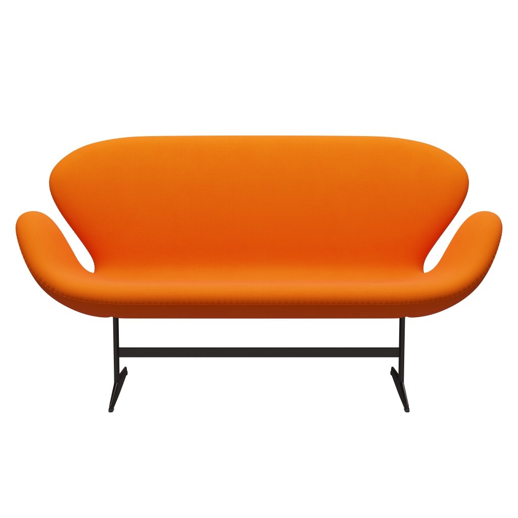 Fritz Hansen Swan Sofa 2 Sitzer, Braun Bronze/Fame Orange (63077)