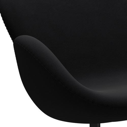 Fritz Hansen Swan Sofa 2 Sitzer, Schwarz Lackiert/Fame Grau (60051)