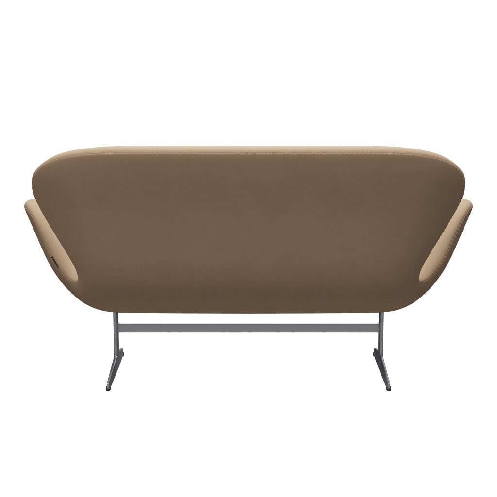 Fritz Hansen Swan divano 2 posti, grigio argento/comfort beige (61003)