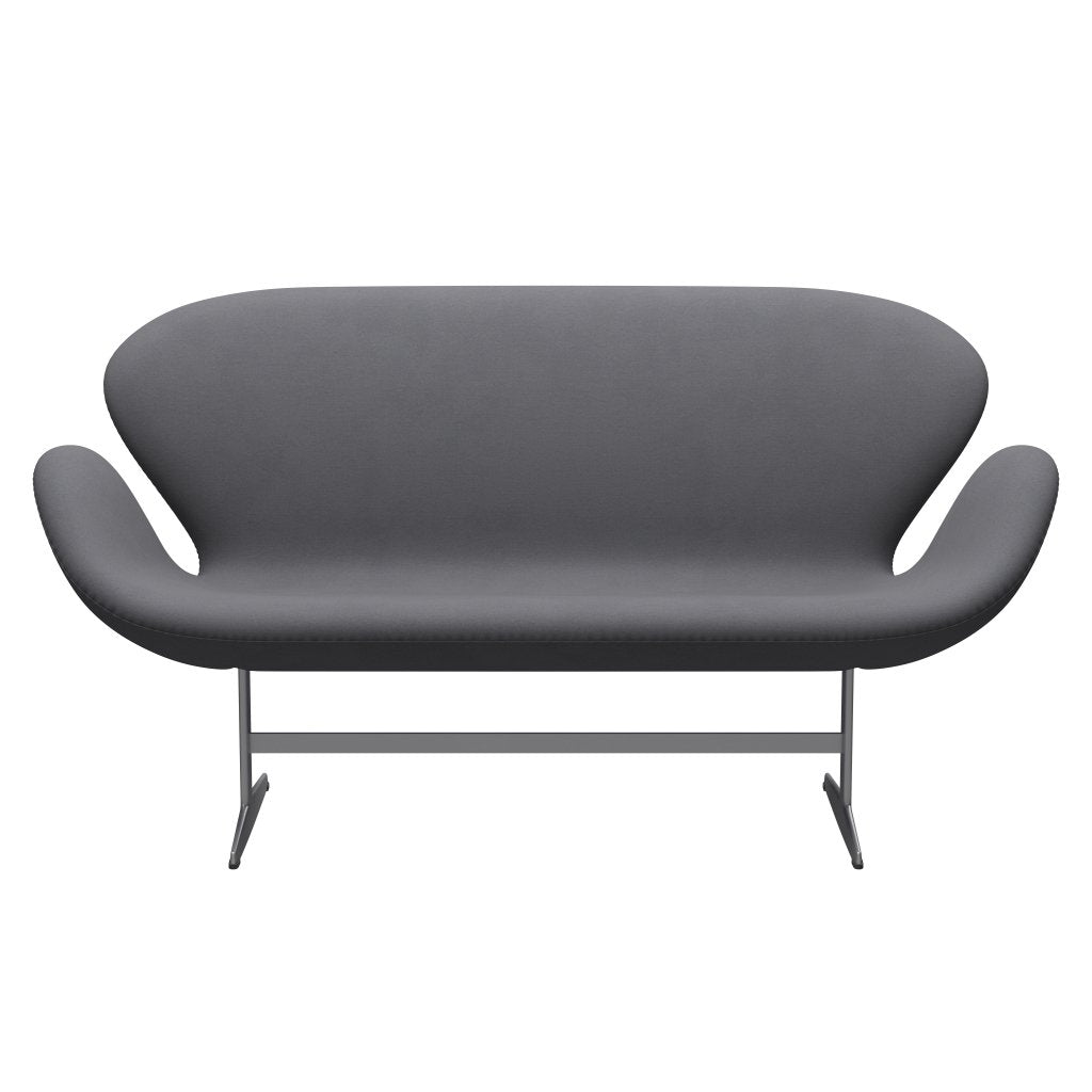 Fritz Hansen Swan Sofa 2 Seater, Silver Grey/Comfort Grey (01012)