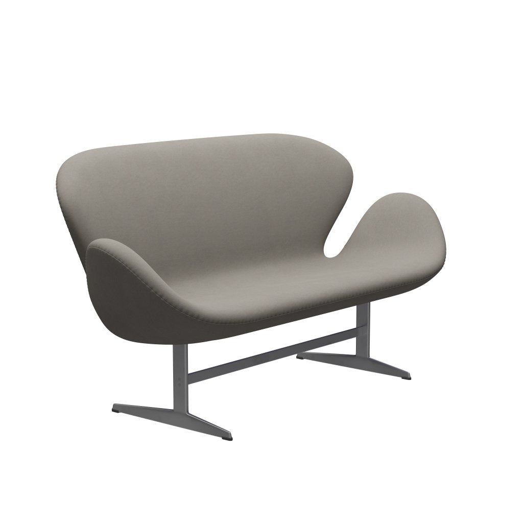 Fritz Hansen Swan Sofa 2 -zits, zilvergrijs/comfortgrijs (60003)